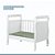 Berço e Mini Cama Americano Soninho 3 em 1 – Branco - Imagem 8