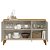 Buffet Aura 03 Portas 1.36m Tuari/Off White Fosco- Linea Brasil - Imagem 3