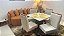 Mesa Los Angeles 90x90 Vidro Off White com 04 Cadeiras Rubi - Imagem 2
