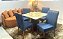 Mesa Los Angeles 90x90 Vidro Off White com 04 Cadeiras Rubi - Imagem 3