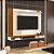 Painel Aston 1.80m Tv até  55″ – Off White/Cedro - Imagem 1