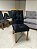 Mesa Atlas Mel/Off White Canto Copo 160×80 com 6 Cadeiras Sophia Veludo Preto - Imagem 2