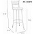 Mesa Bistrô Dublin 0,65 m com 3 Banquetas Jade CM1029(M087/TA69/3B699) Preto/Cinamomo - Imagem 3