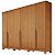 Roupeiro 6 Portas Bianca 2.30m Naturale  - Bianchi - Imagem 2
