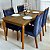 Mesa Alegra 120x80 Cinamomo com 4 Cadeiras Yasmim - Imagem 1