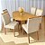 Mesa Orgânica Isis 180x90 com 06 Cadeiras Yasmim em Veludo - Imagem 1