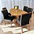 Mesa Orgânica Isis 180x90 com 06 Cadeiras Yasmim em Veludo - Imagem 6