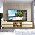 Rack Magnifico 2.12m com Pés Tv 75" Off White/Naturale - Gelius - Imagem 1