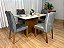 Mesa Helo 120x90 Tampo Vidro + 04 Cadeiras Jasmim - Imagem 16