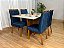 Mesa Helo 120x90 Tampo Vidro + 04 Cadeiras Jasmim - Imagem 12