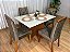 Mesa Helo 120x90 Tampo Vidro + 04 Cadeiras Jasmim - Imagem 6