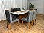 Mesa Helo 160x90 Tampo Vidro + 06 Cadeiras Jasmim - Imagem 8