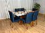 Mesa Helo 160x90 Tampo Vidro + 06 Cadeiras Jasmim - Imagem 3