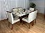 Mesa Helo 160x90 Tampo Vidro + 06 Cadeiras Jasmim - Imagem 12