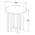 Mesa Lateral 8002 Luxo Off/Nature JB Bechara - Imagem 3