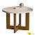 Mesa de Centro 8001 Luxo Perola/Nature JB Bechara - Imagem 2