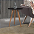 Mesa Apoio Lateral  70cm com vidro - Luka Decor - Imagem 3