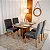 Mesa de Jantar Salina Tampo Londres Cinamomo 120x80 4 Cadeiras Genova Madeira Maciça- Art Assento - Imagem 2