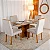 Mesa de Jantar Salina Tampo Londres Cinamomo 120x80 4 Cadeiras Genova Madeira Maciça- Art Assento - Imagem 7