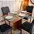 Mesa de Jantar Salina Tampo Londres Cinamomo 120x80 4 Cadeiras Parati - Cel Móveis - Imagem 5