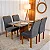 Mesa de Jantar Salina Tampo Londres Cinamomo 120x80 4 Cadeiras Parati - Cel Móveis - Imagem 2