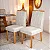 Mesa de Jantar Dubai Tampo Londres Cinamomo 160x80 6 Cadeiras Lisboa Madeira Maciça - Imagem 8