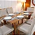Mesa de Jantar Dubai Tampo Londres Cinamomo 160x80 6 Cadeiras Lisboa Madeira Maciça - Imagem 3