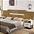 Cabeceira Casal/Queen Extensivel   Luiza Nature/Off White 100% MDF - Imagem 1