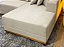 Sofá 3 Lugares 2,50 m Bege Linho Chaise Lays Plus - Imagem 4