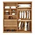 Roupeiro Império 4 Portas 3 Gavetas Larg. 1.80m 100% MDF Nature/Off White - Rufato - Imagem 2