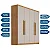 Roupeiro Império 4 Portas 3 Gavetas Larg. 1.80m 100% MDF Nature/Off White - Rufato - Imagem 5