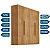 Roupeiro Império Nature 4 Portas 3 Gavetas Larg. 1.80m 100% MDF Rufato - Imagem 5