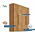Roupeiro Império Nature 4 Portas 3 Gavetas Larg. 1.80m 100% MDF Rufato - Imagem 4