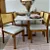 Mesa Pedro 120x80 Vidro Com 04 Cadeiras Monalisa Telinha Linho em Madeira Maciça - Imagem 1