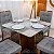 Mesa Moscou 90x90 Vidro Off White com 04 Cadeiras Londres - Minas Plac - Imagem 2