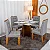 Mesa Moscou 90x90 Vidro Off White com 04 Cadeiras Londres - Minas Plac - Imagem 1