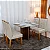 Mesa Moscou 90x90 Vidro Off White com 04 Cadeiras Londres - Minas Plac - Imagem 12