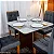 Mesa Moscou 90x90 Vidro Off White com 04 Cadeiras Londres - Minas Plac - Imagem 5