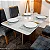 Mesa de Jantar Moscou 120x80 Cinamomo/Off Tampo Vidro Off 4 Cadeiras Londres  Madeira Maciça - Minas Plac - Imagem 13