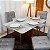 Mesa de Jantar Moscou 120x80 Cinamomo/Off Tampo Vidro Off 4 Cadeiras Londres  Madeira Maciça - Minas Plac - Imagem 16