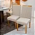 Mesa de Jantar Moscou 120x80 Cinamomo/Off Tampo Vidro Off 4 Cadeiras Atlanta Linho Bege Cru Madeira Maciça Minas Plac - Imagem 5