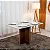 Mesa de Jantar Moscou 120x80 Cinamomo/Off Tampo Vidro Off 4 Cadeiras Atlanta Linho Bege Cru Madeira Maciça Minas Plac - Imagem 10