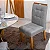 Mesa de Jantar Siena Redonda 100cm Vidro Off/Base Cinamomo + 4 Cad. Londres  Madeira Minas Plac - Imagem 3