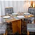 Mesa de Jantar Salina 120x80 Londres Cinamomo  + 4 Cad. Londres  Madeira Minas Plac - Imagem 10