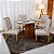 Mesa de Jantar Salina 120x80 Londres Cinamomo  + 4 Cad. Londres  Madeira Minas Plac - Imagem 1