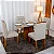 Mesa de Jantar Salina 120x80 Londres Cinamomo  + 4 Cad. Londres  Madeira Minas Plac - Imagem 3