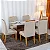 Mesa de Jantar Moscou 160x80 Vidro Off/Base Cinamomo + 6 Cad. Atlanta  Madeira Minas Plac - Imagem 3