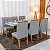 Mesa de Jantar Moscou 160x80 Vidro Off/Base Cinamomo + 6 Cad. Londres Madeira Minas Plac - Imagem 11