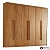 Roupeiro Hawaí 06P02G. 1.80m  100% MDF Nature - Rufato - Imagem 2