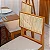 Mesa de Jantar Dubai 160x80 Tampo Londres Cinamomo Cel Móveis + 6 Cad. Santorini Linho Bege Madeira - Minas Plac - Imagem 3